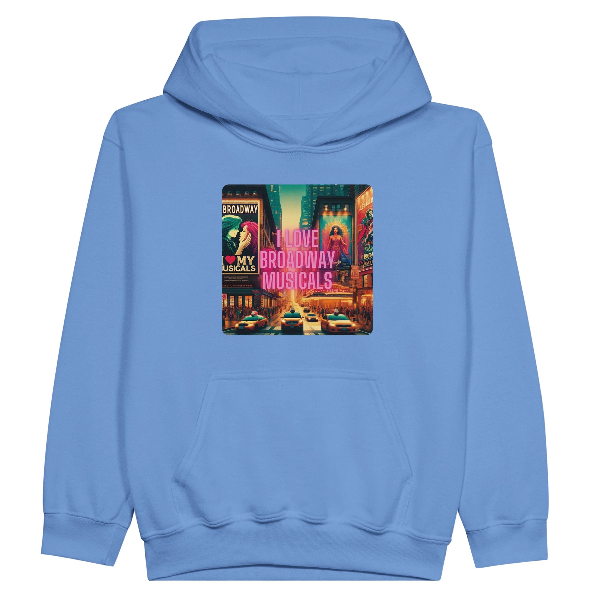Classic Kids "I Love Broadway Musical" Pullover Hoodie