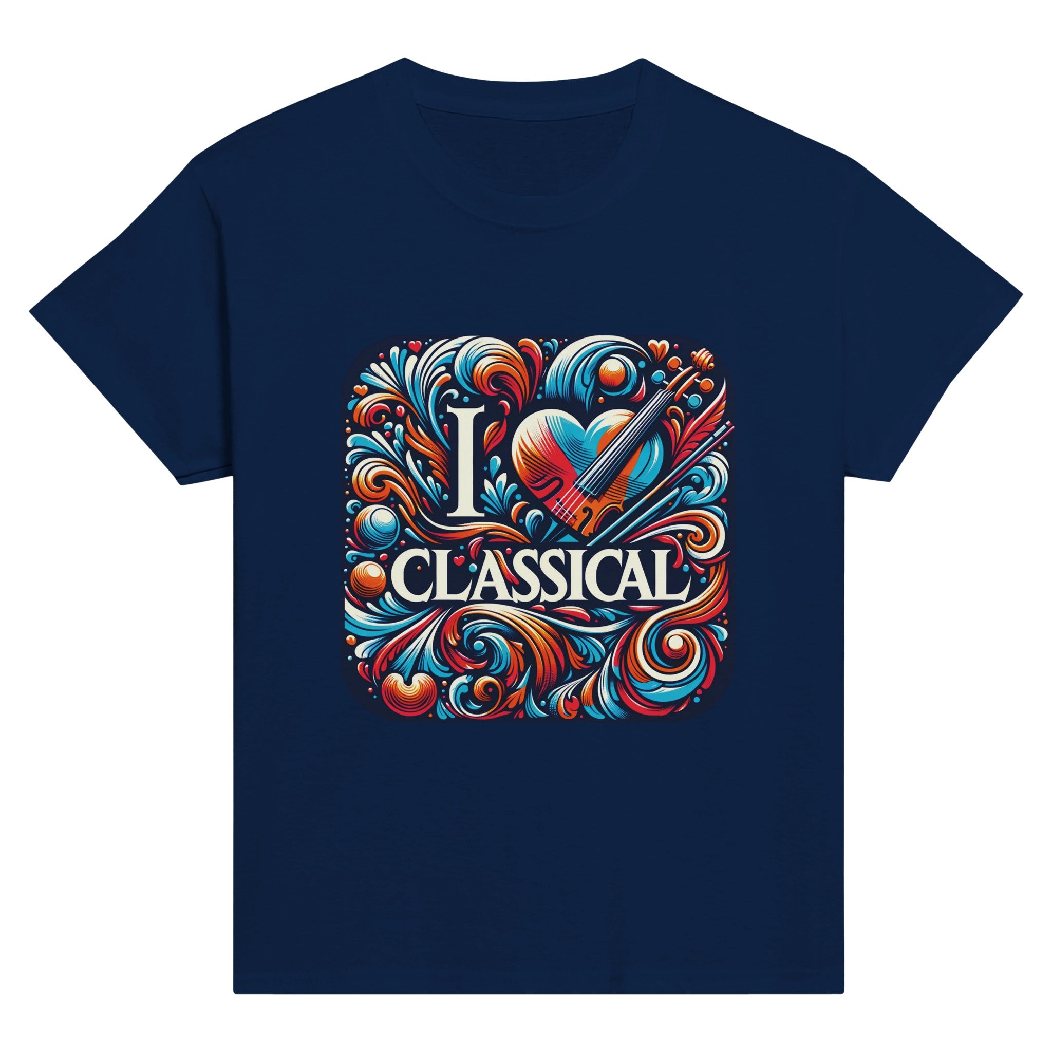"I LOVE CLASSICAL" Classic Kids Crewneck T-shirt