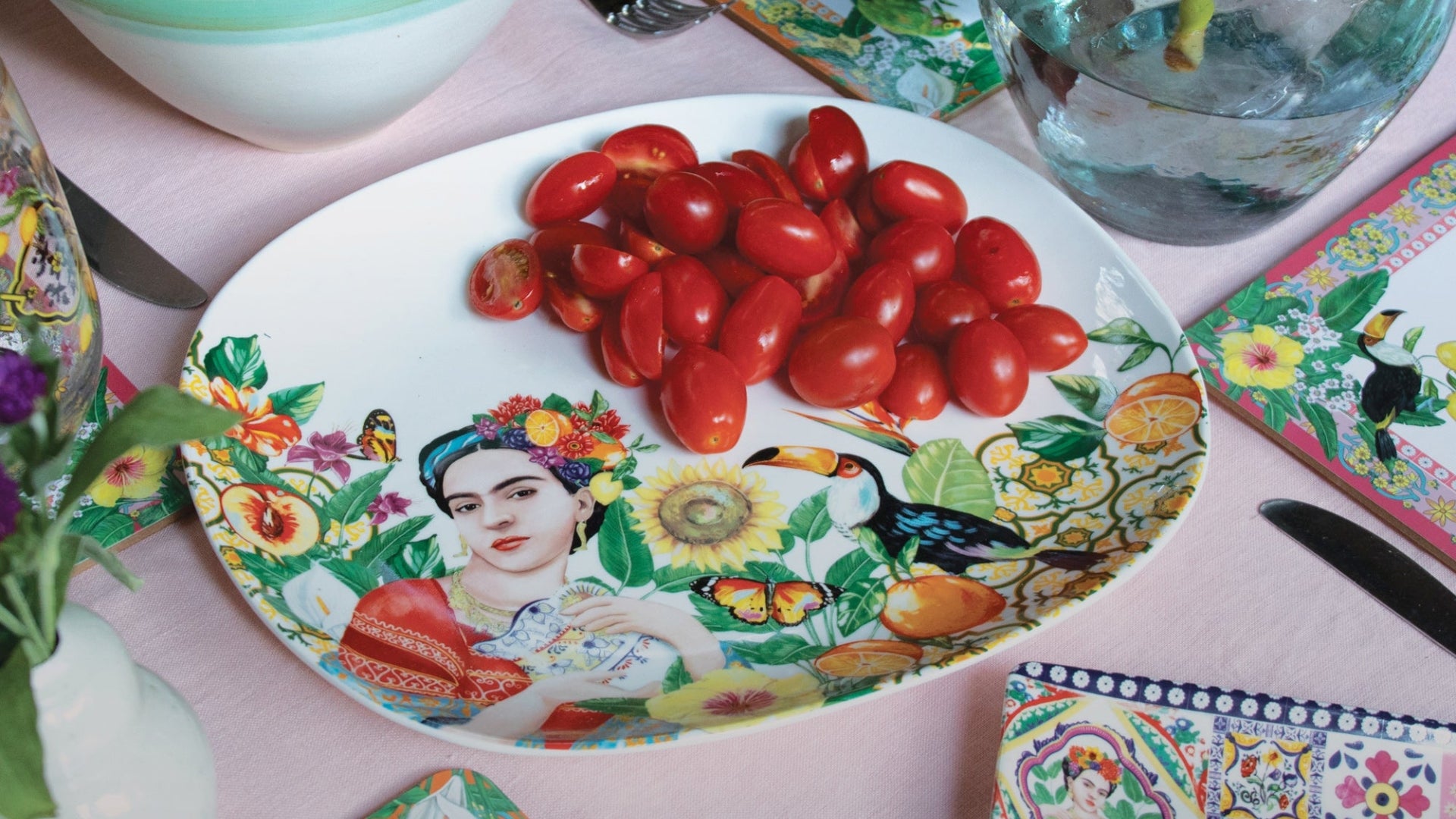 A Frida Kahlo serving plate