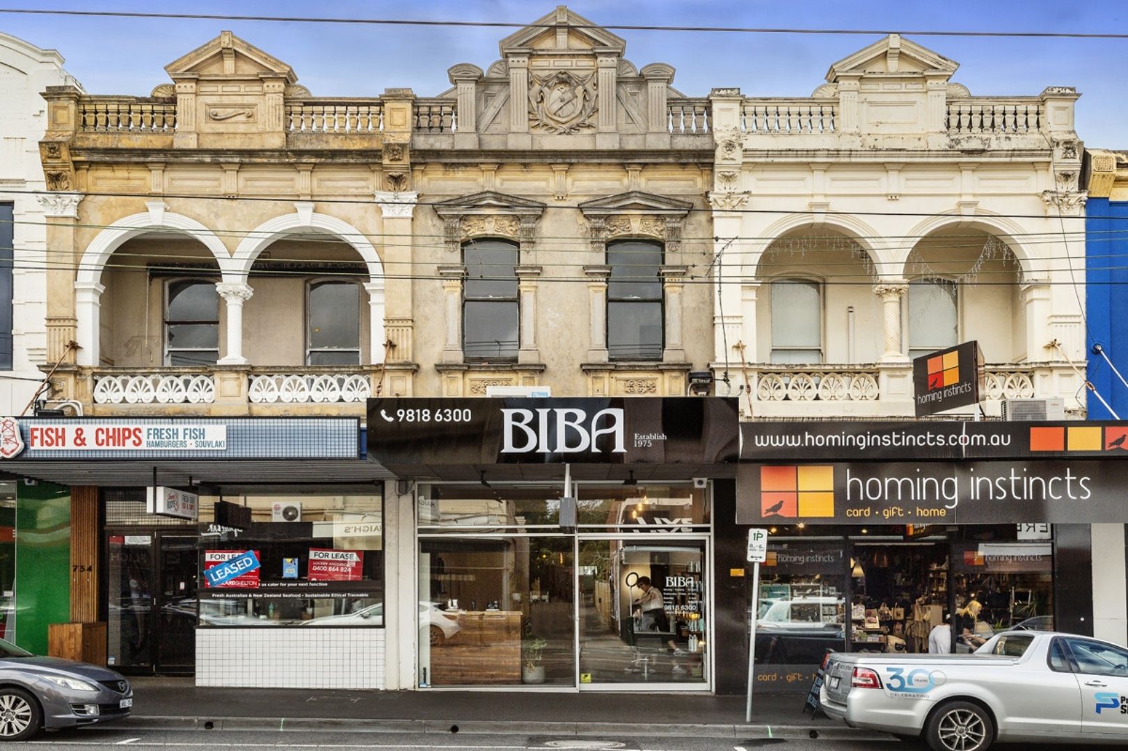 Exterior shot of the Homing Instincts shop on Glenferrie Rd Hawthorn