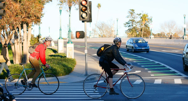 Cycling with friend