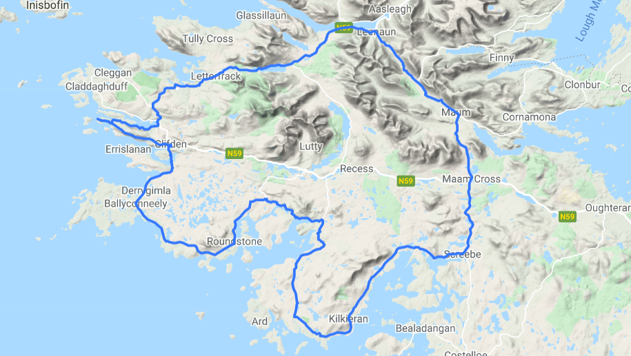 Connemara Loop Cycling Route 