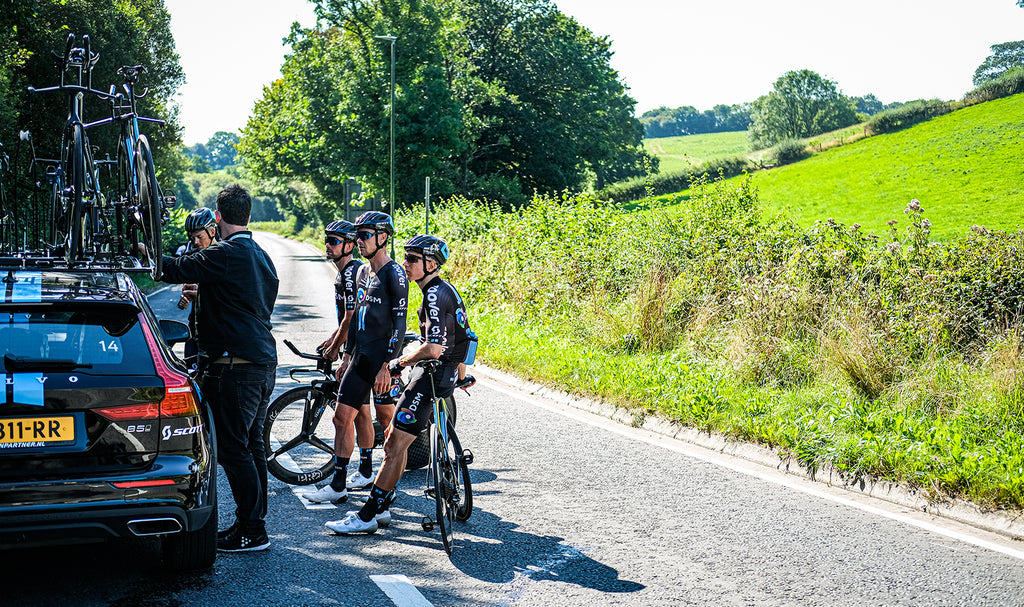 Team DSM at the Tour of Britain