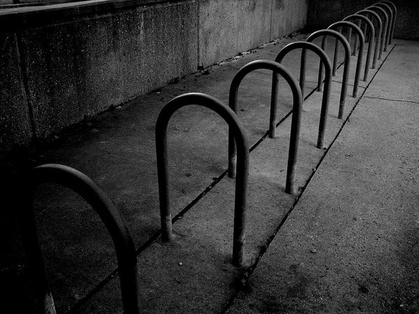 Empty Bike Stands