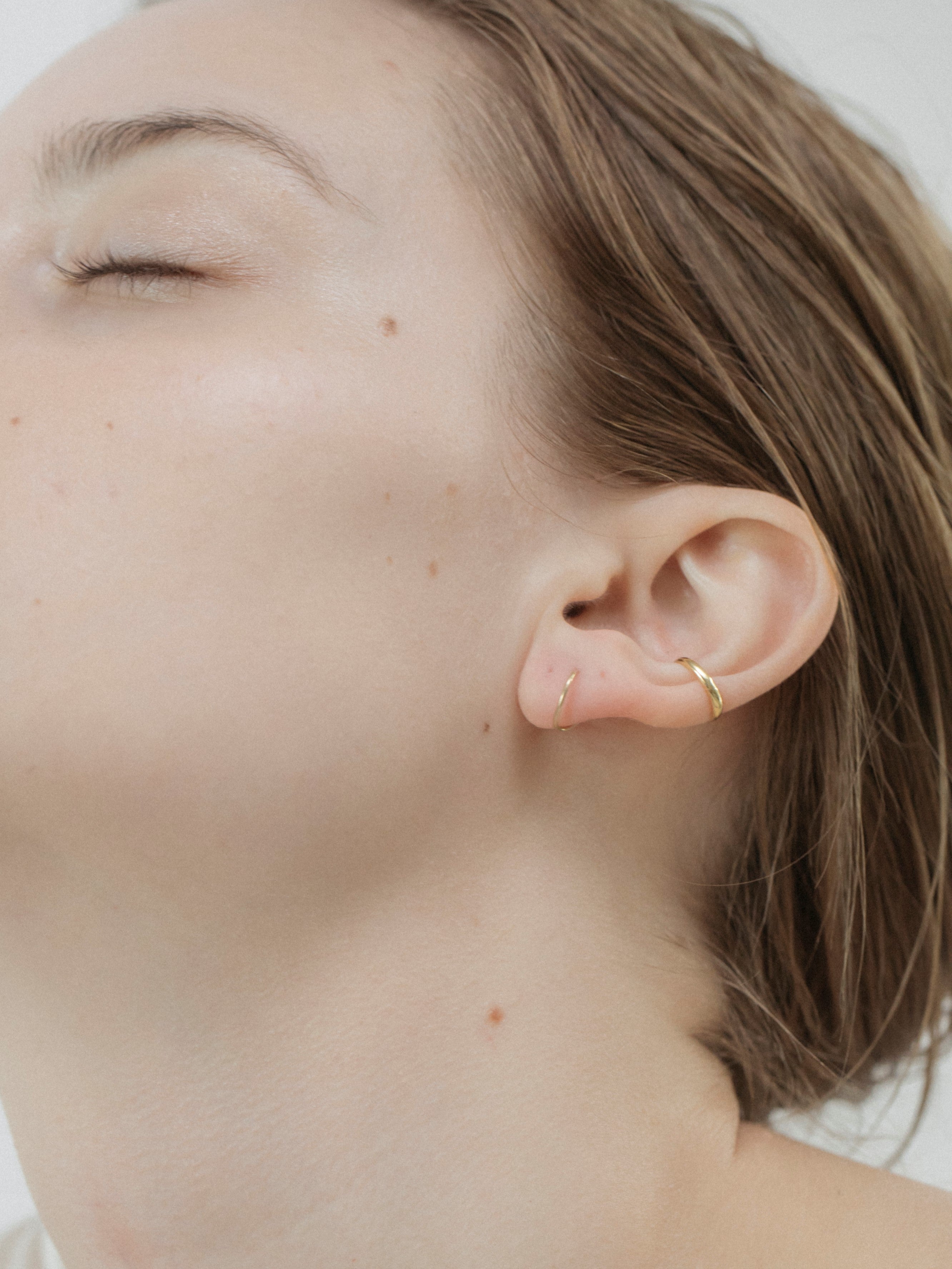 tiny earcuff gold K14 – vebet jewelry