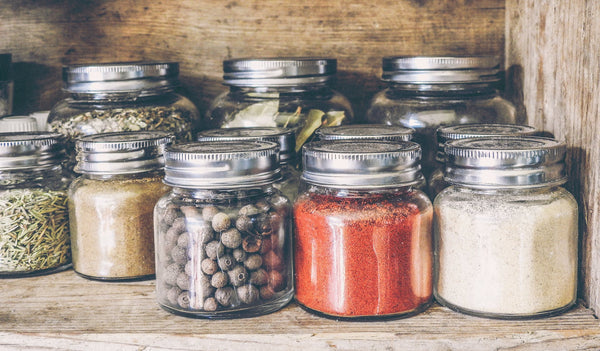 pantry organization and pantry essentials spices in the kitchen for cooking