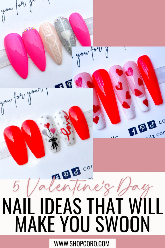 Valentine's Day press-on nails