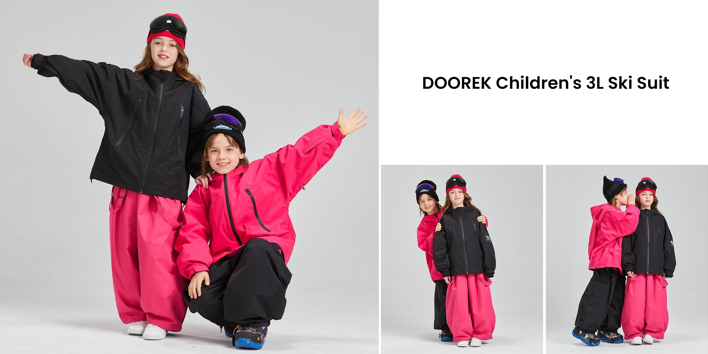 1. DOOREK Childrens 3L Ski Suit