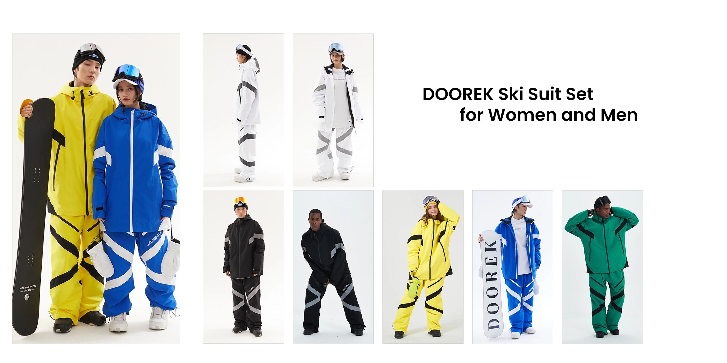 1. DOOREK Ski Suit Set - Women and Men