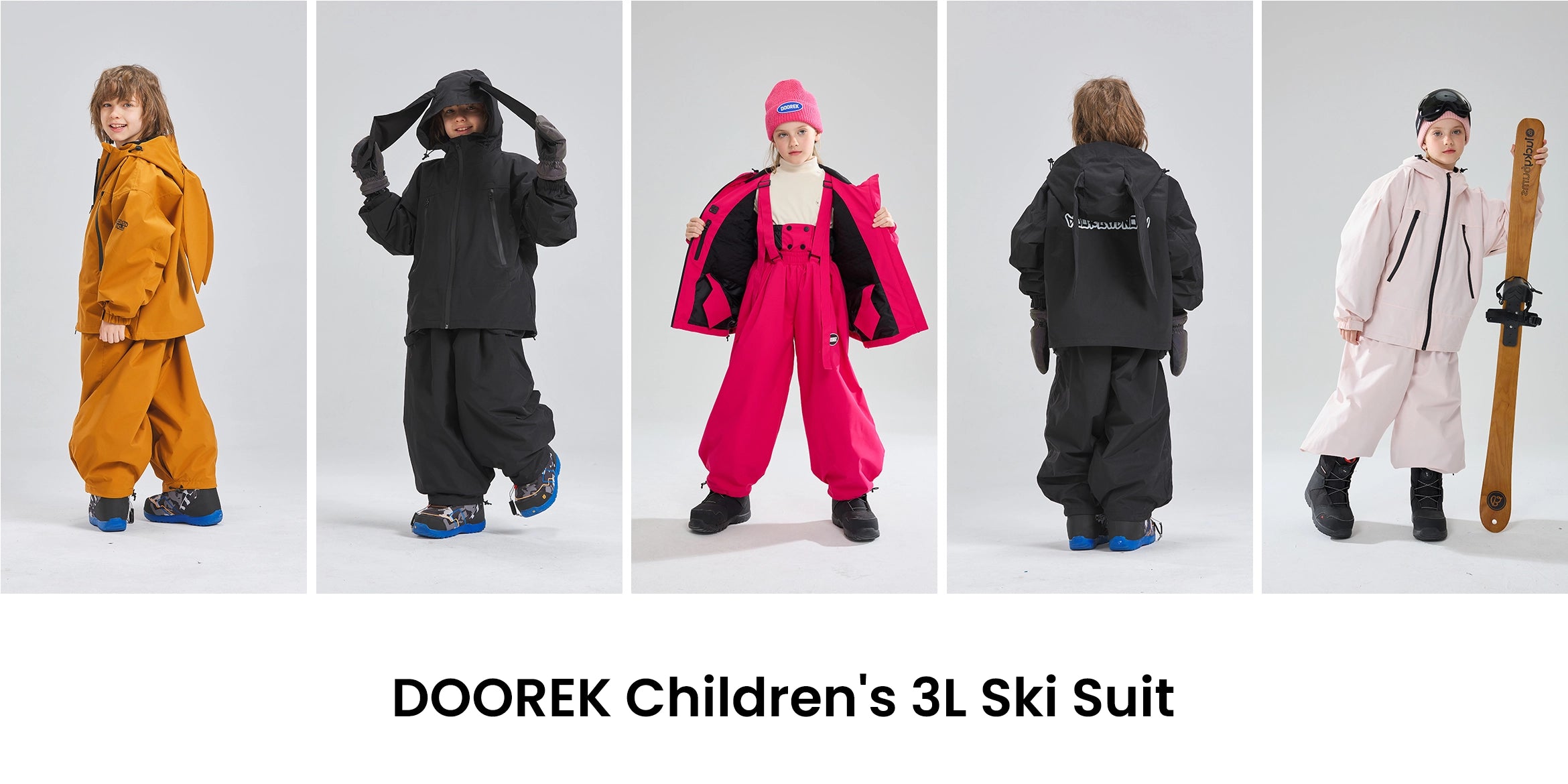 1. DOOREK kids ski suit set