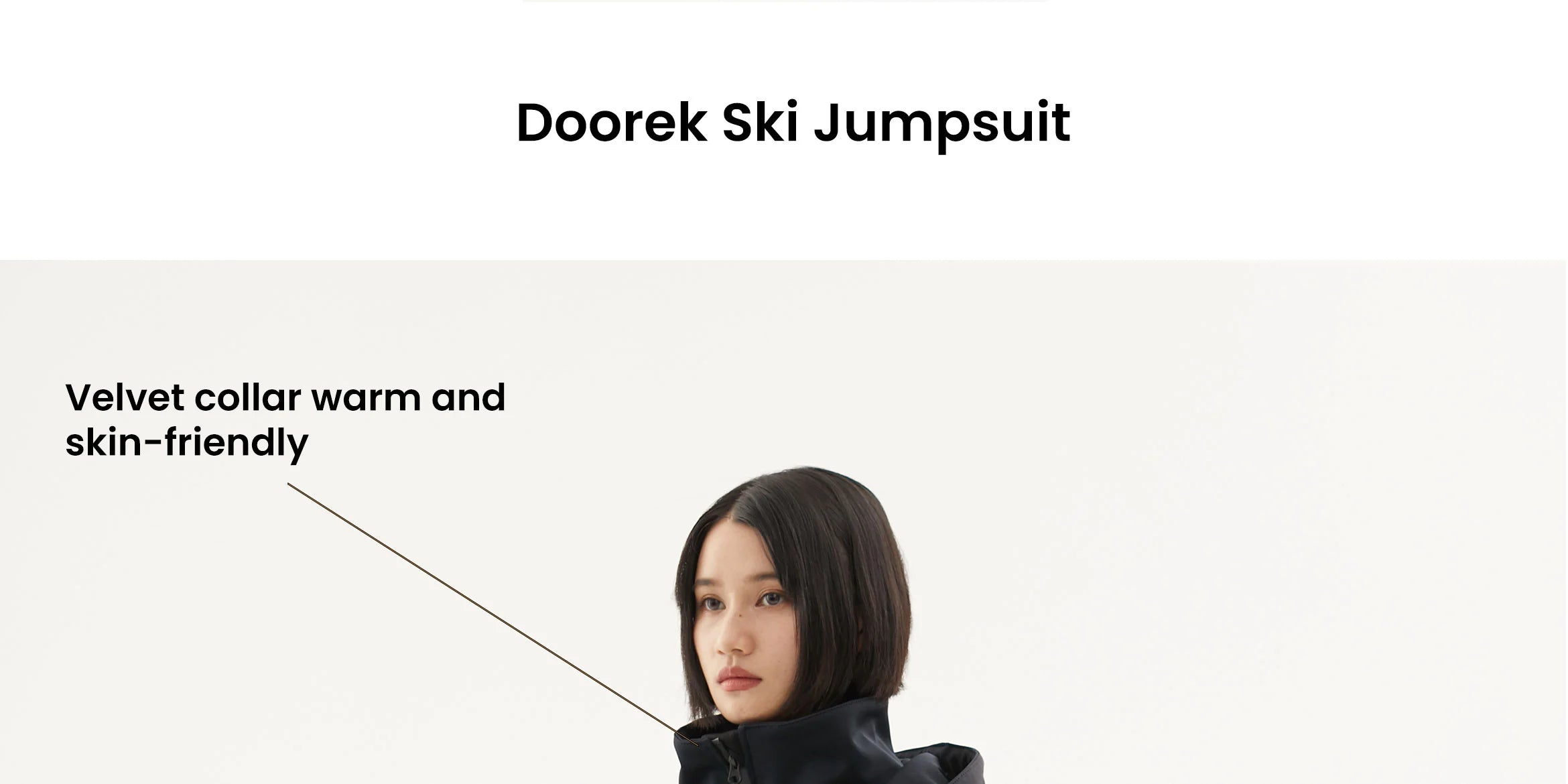 1. Doorek Ski Jumpsuit - Velvet collar