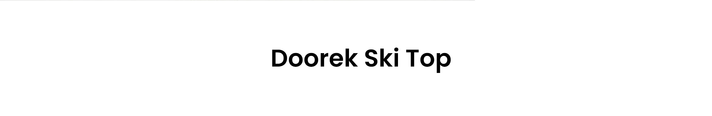 1. Doorek ski top