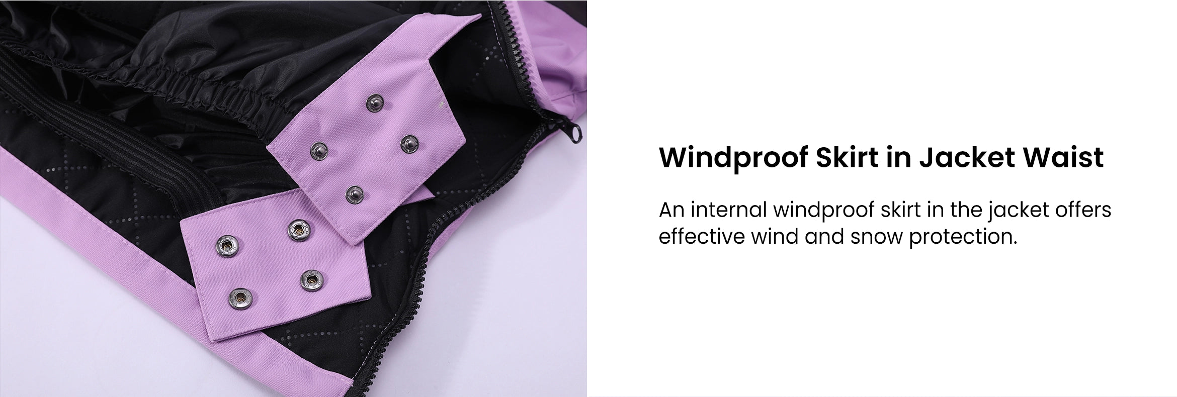 10. Windproof Skirt in Jacket Waist