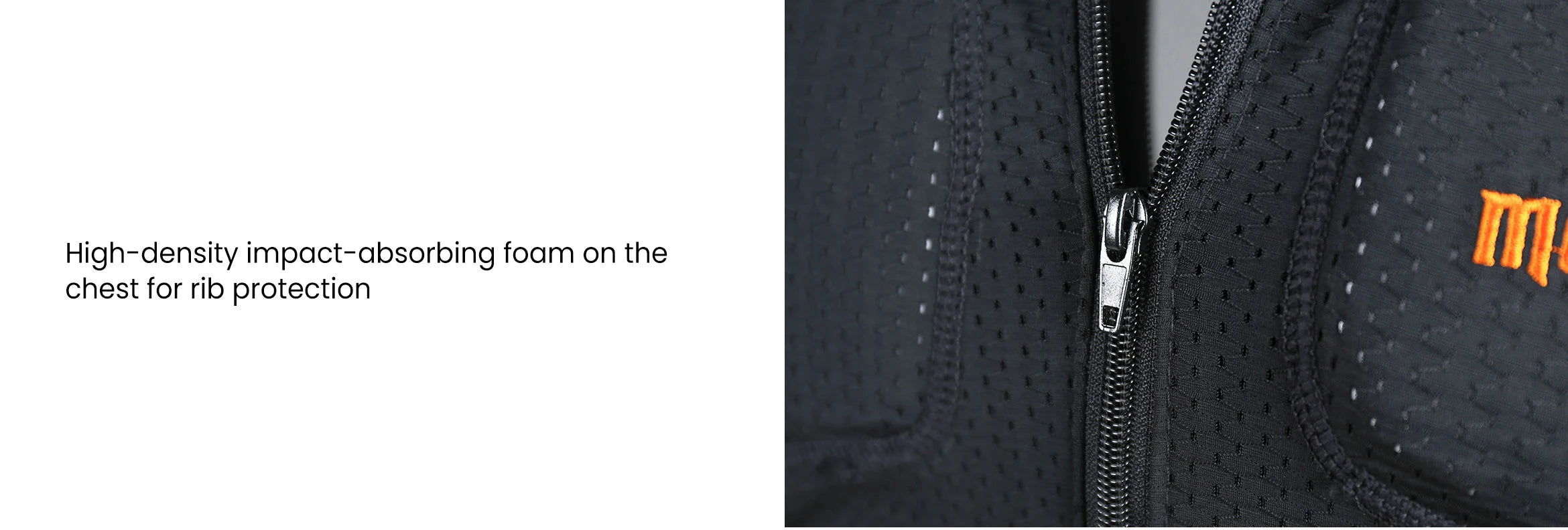 10. Doorek Ski Armor Jacket for Kids - High-density impact-absorbing foam on the chest for rib protection