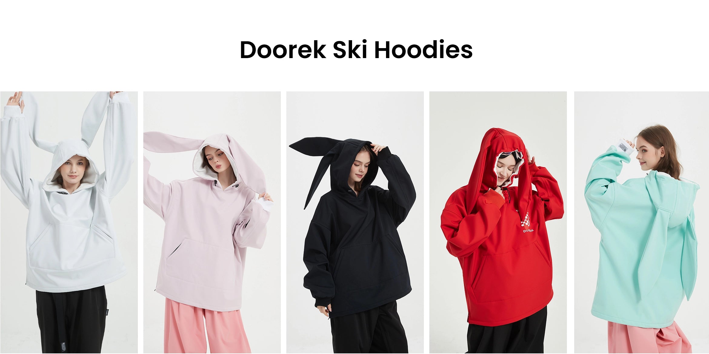 2. Doorek ski hoodies colorful