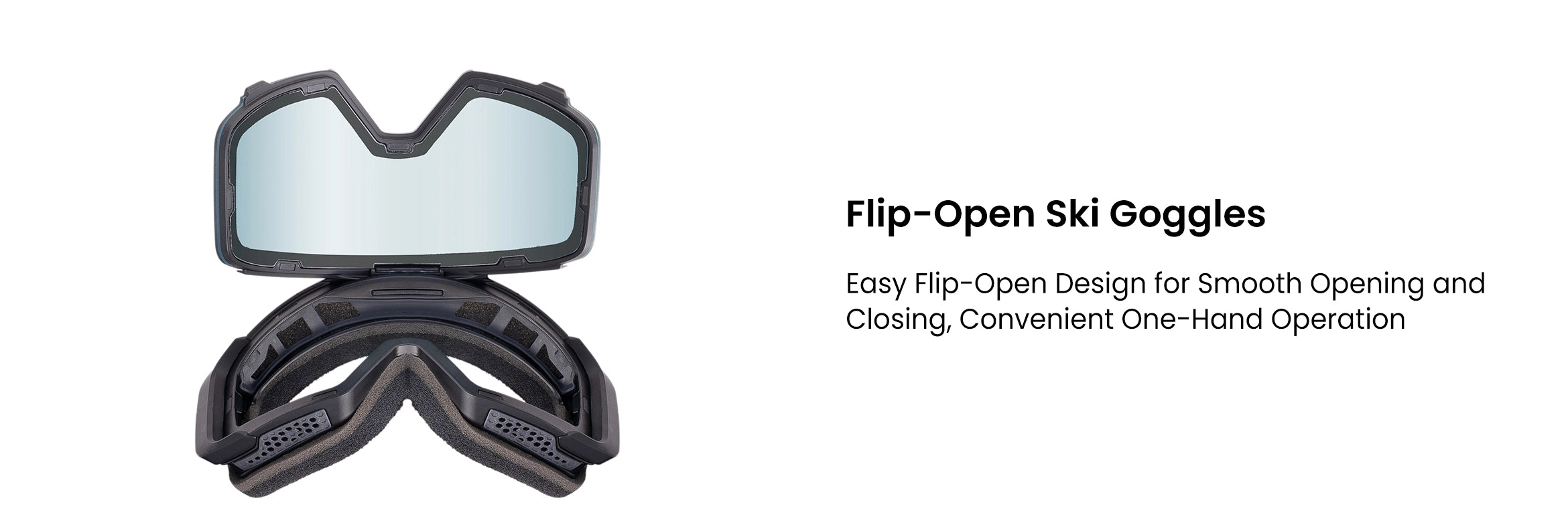 2. Flip-Open Ski Goggles