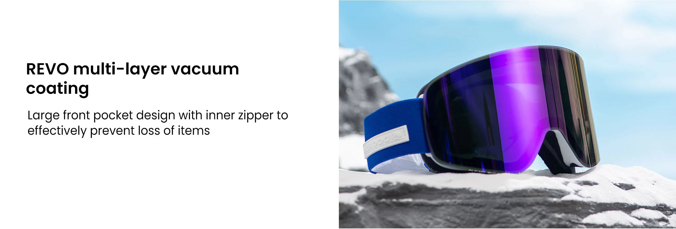 3. Doorek ski goggles - REVO multi-layer vacuum coating
