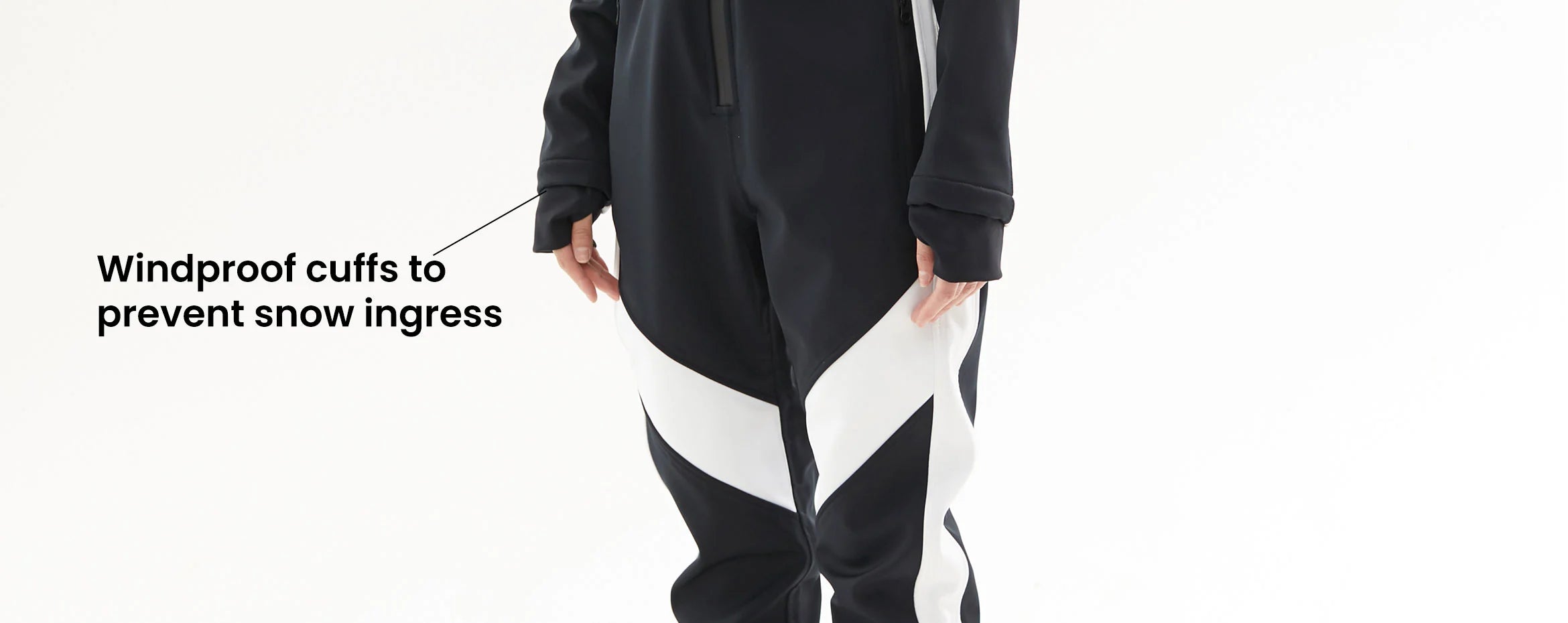 3. Doorek ski jumpsuit - windproof cuffs