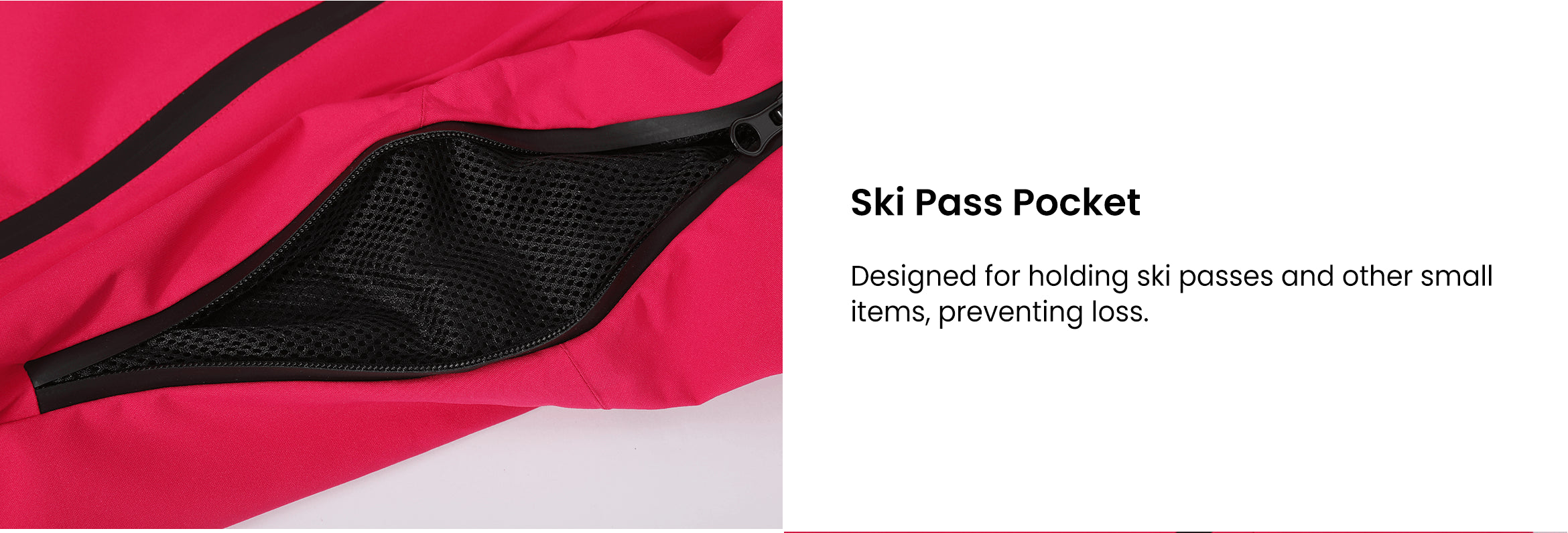 5. Doorek ski top - ski pass pocket