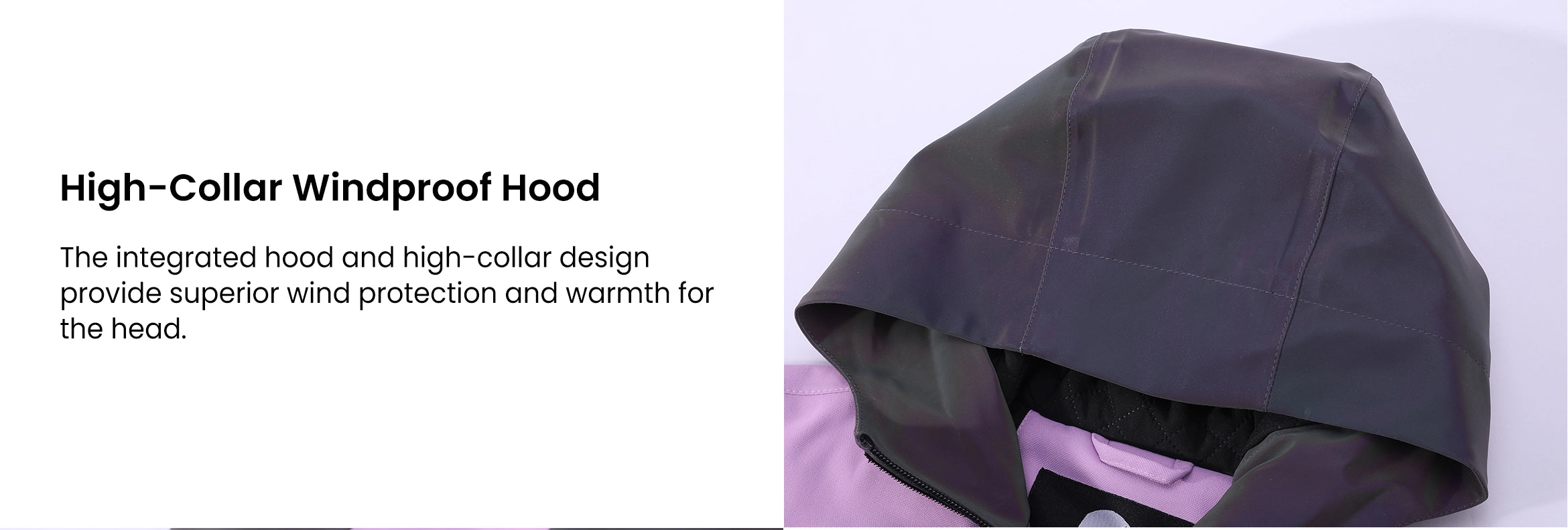 7. High-Collar Windproof Hood