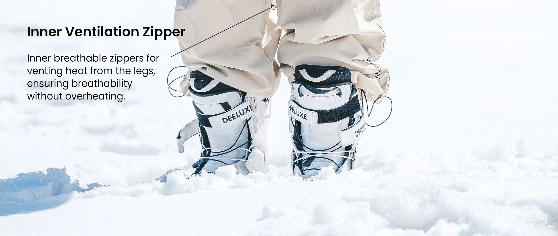 7. Doorek ski suit set - inner ventilation zipper