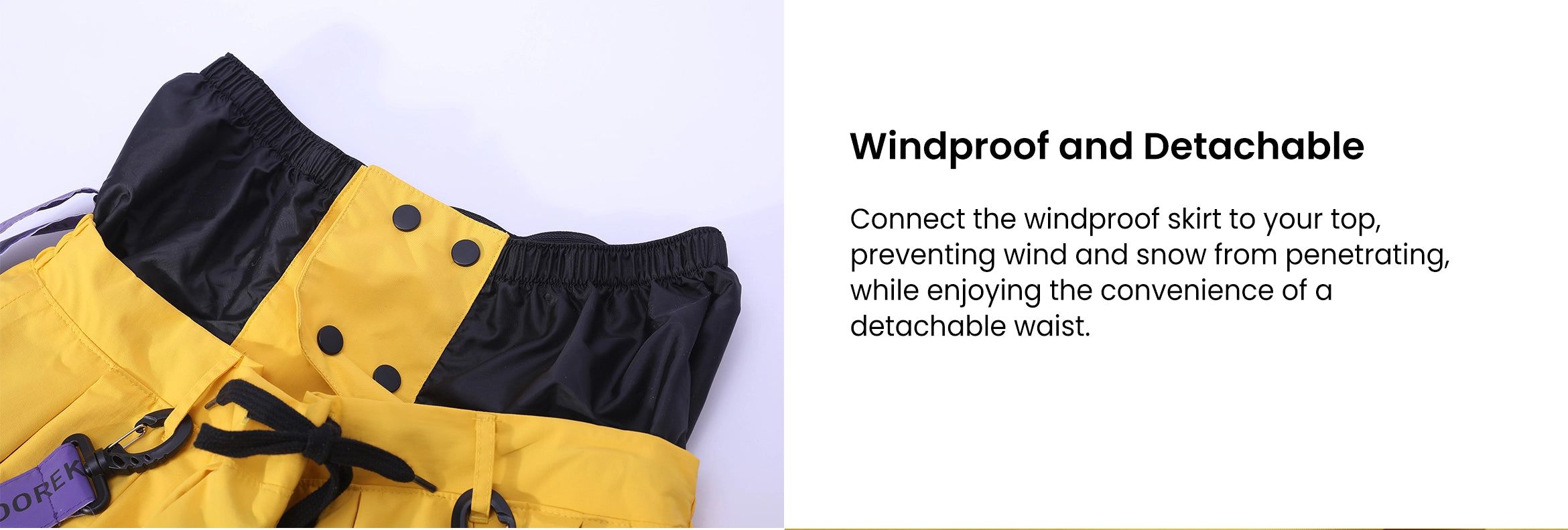 Doorek Windproof and Detachable Waist of the Pants