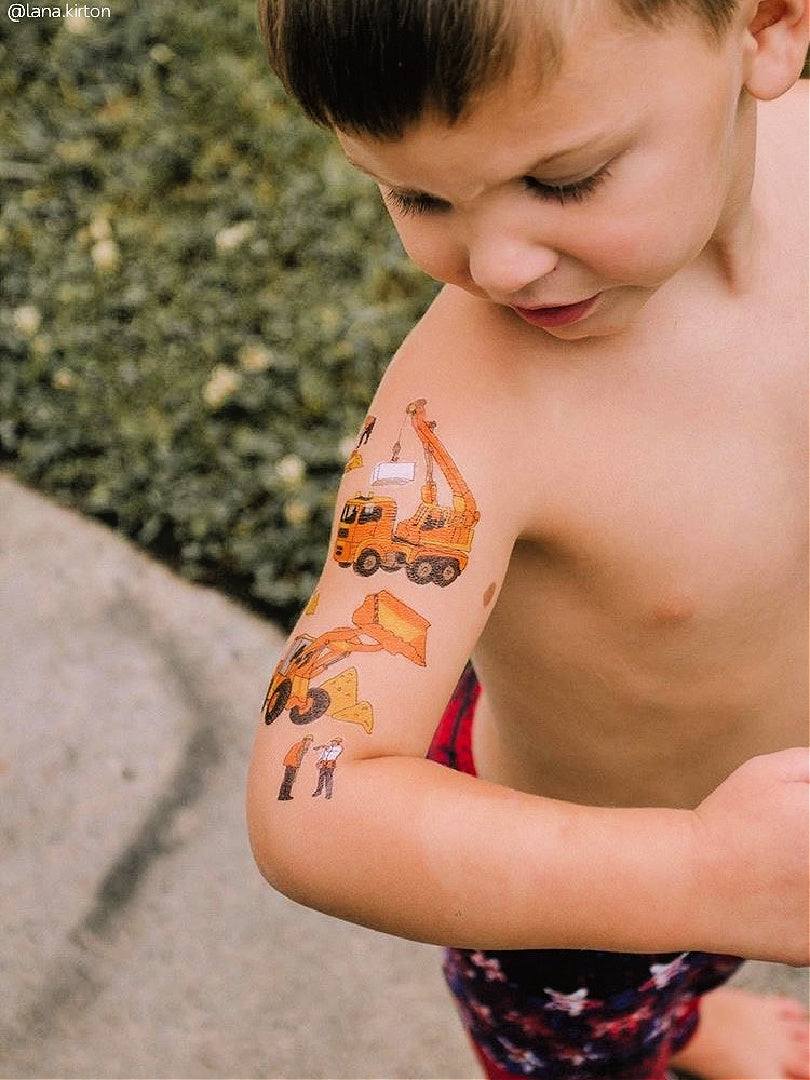 10pcs Kids Tattoo Stickers Monster Truck Waterproof Boys Girls Karts  Temporary Tattoos Stickers For Kids  Temporary Tattoos  AliExpress