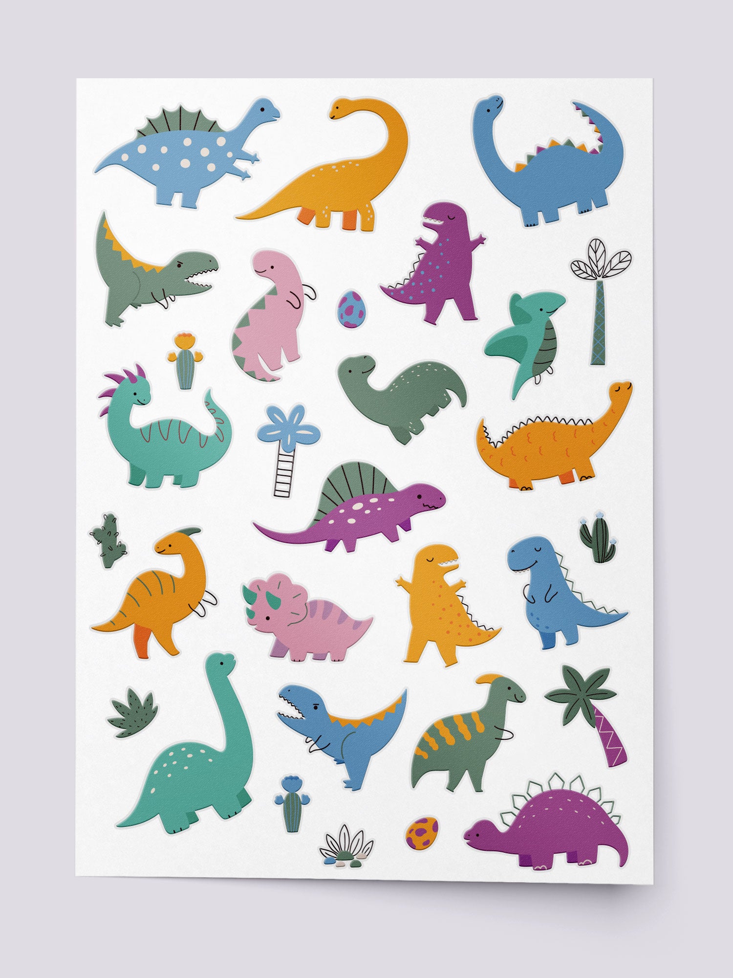 Dinosaurs Temporary Tattoos  Set of 3x3  Tatteco