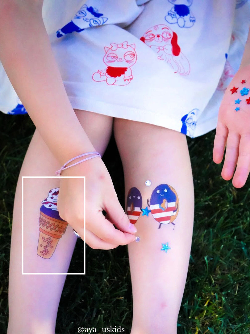 4TH OF JULY TEMPORARY TATTOOS  Bonjour Fête