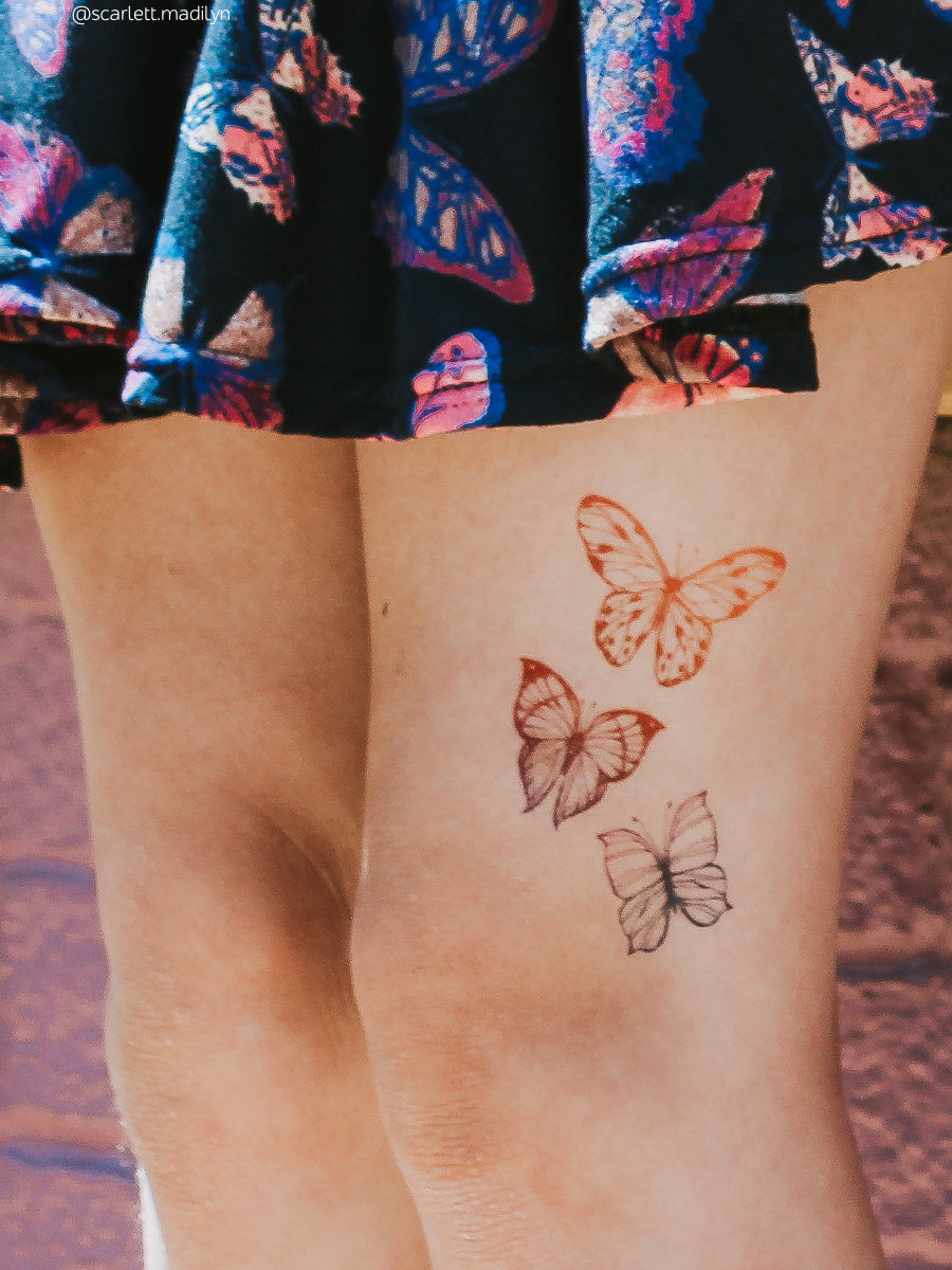 rainbow butterfly tattoos