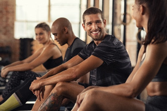 group of people at gym