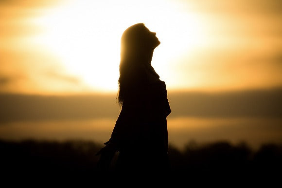 Woman looking up