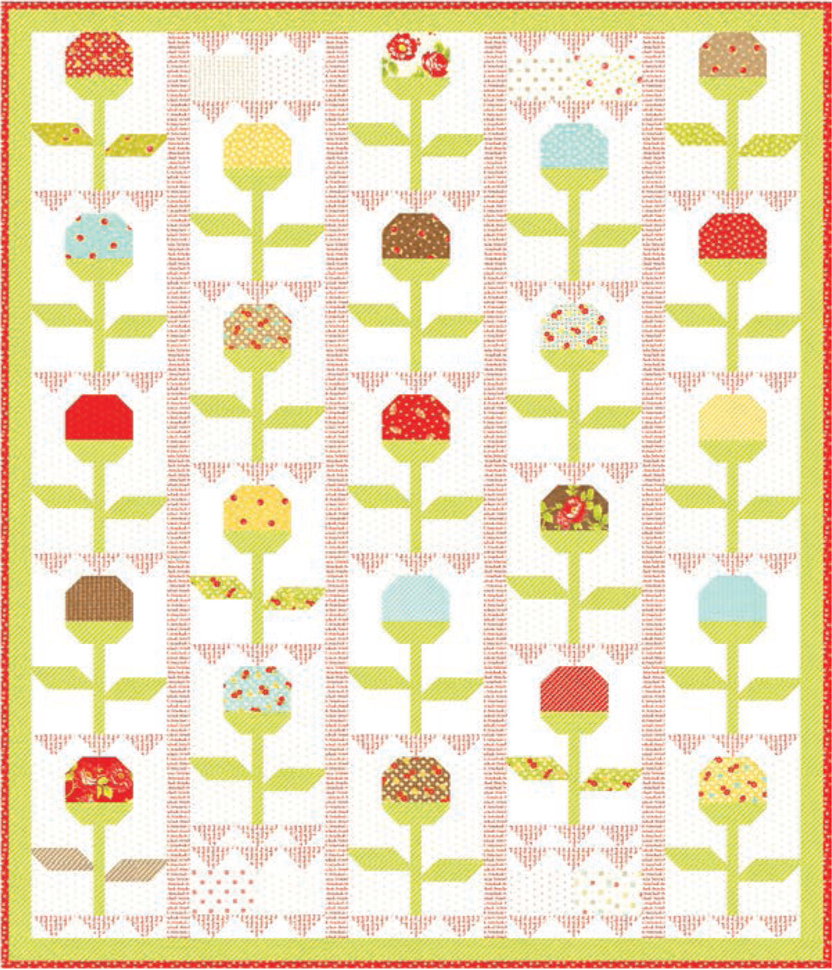 Stitched Dandelions Quilt Kit - Light Version – LouLou's Fabric Shop