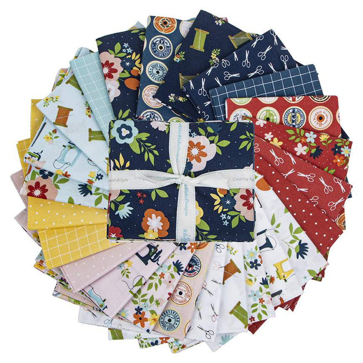 Sew Much Fun Fat Quarter Bundle by Echo Park Paper for Riley Blake Des ...