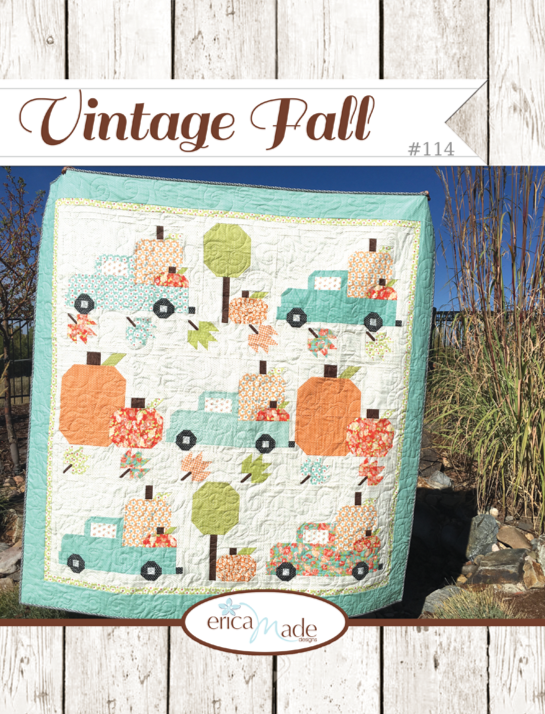 Vintage Fall Quilt Pattern by Erica Made Designs