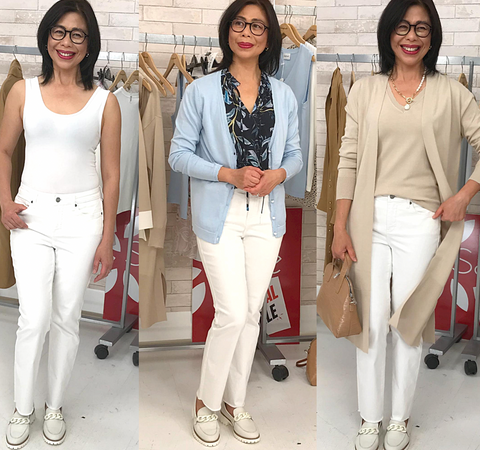 A good white jean can be a wardrobing best friend!