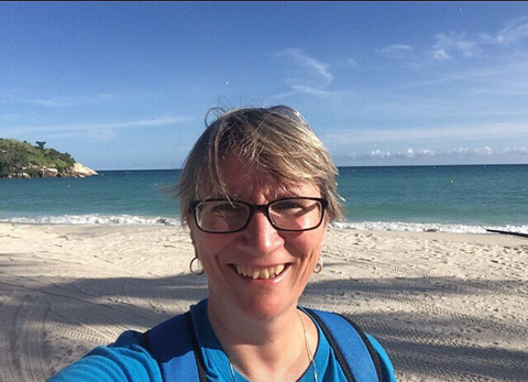 Sheila in Pelican Island in Australia