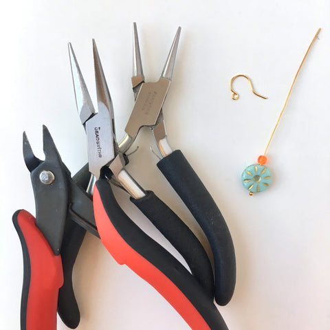 Chain Nose Pliers with Wire Cutter: Jewelry Making Supplies, Instructions