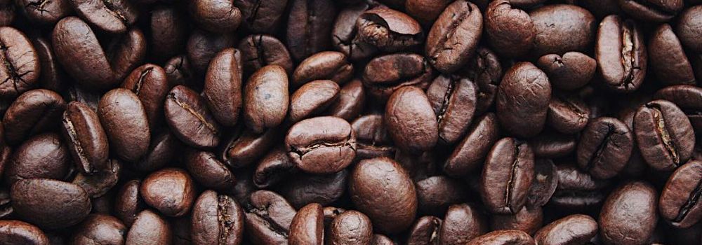 Coffee beans containing caffeine