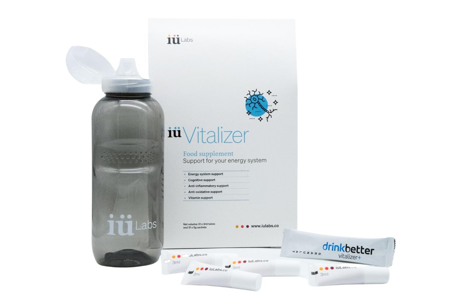 iuVitalizer energy drink, iüVitalizer, iüLabs, all natural energy drink