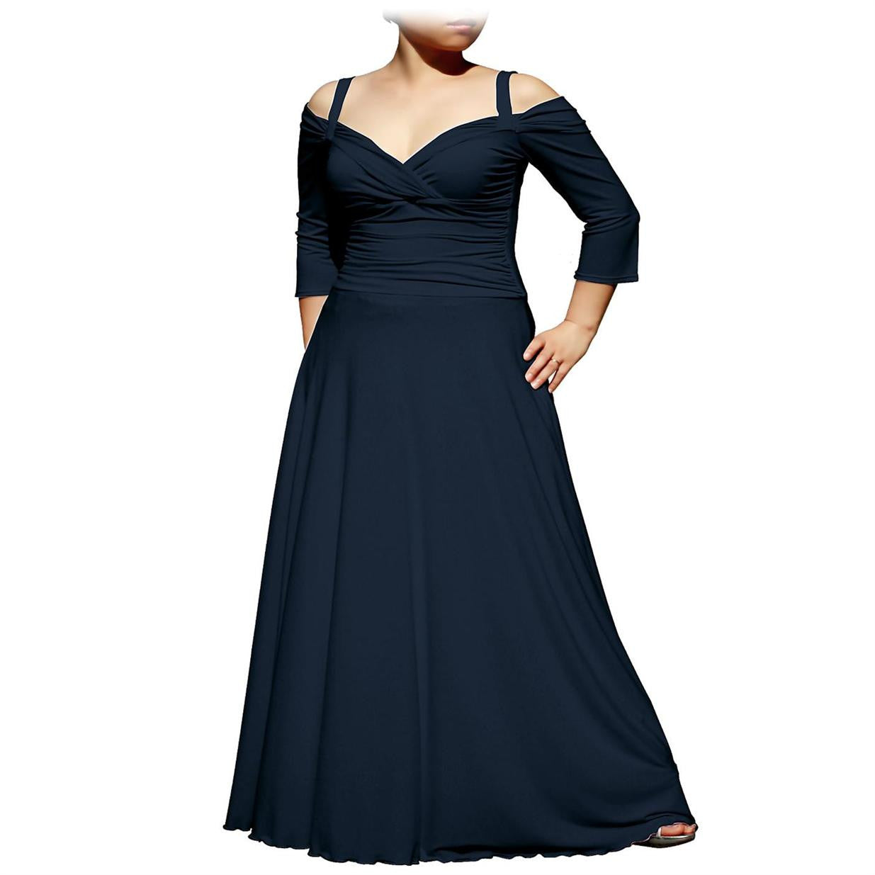 elegant long evening dresses plus size