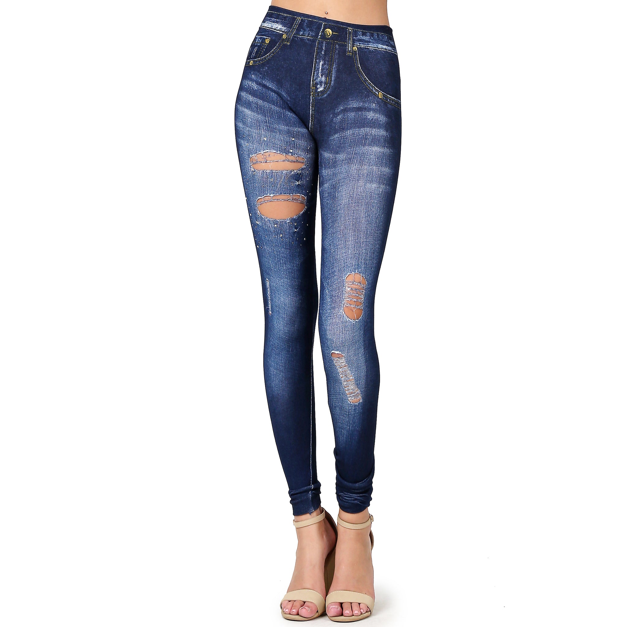 Skinny Poly One Size Print Jeggings Leggings Sexy – Ellemore-Stylethru