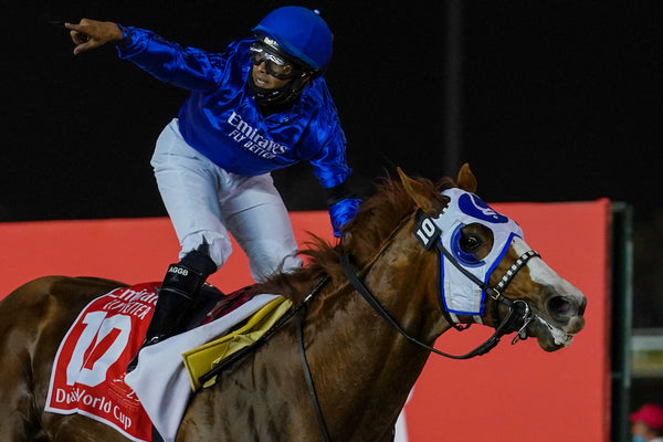 dubai world cup jockey on a horse