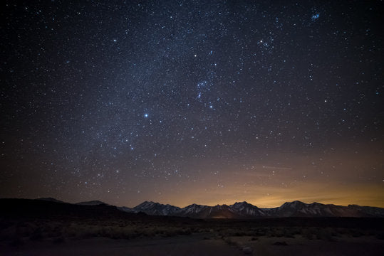 Stars in The Desert at night