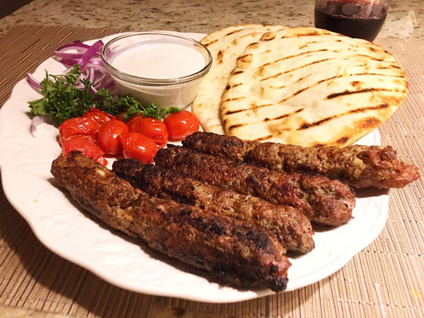 kebab on a plate