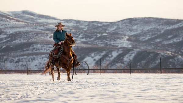 A Woman Horse Riding