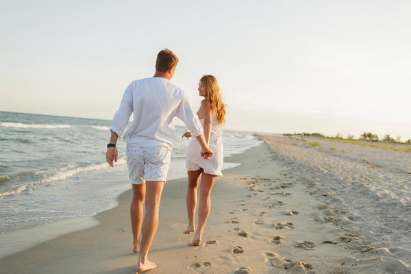 Couple Walking on the Beach