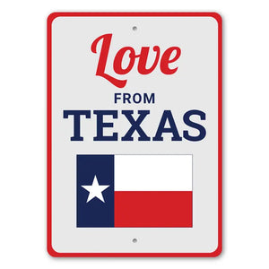 Love From Texas Sign 10" x 14" - The Texas Bucket List Store & Studio