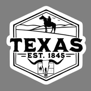 Texas Badge Sticker - The Texas Bucket List Store & Studio
