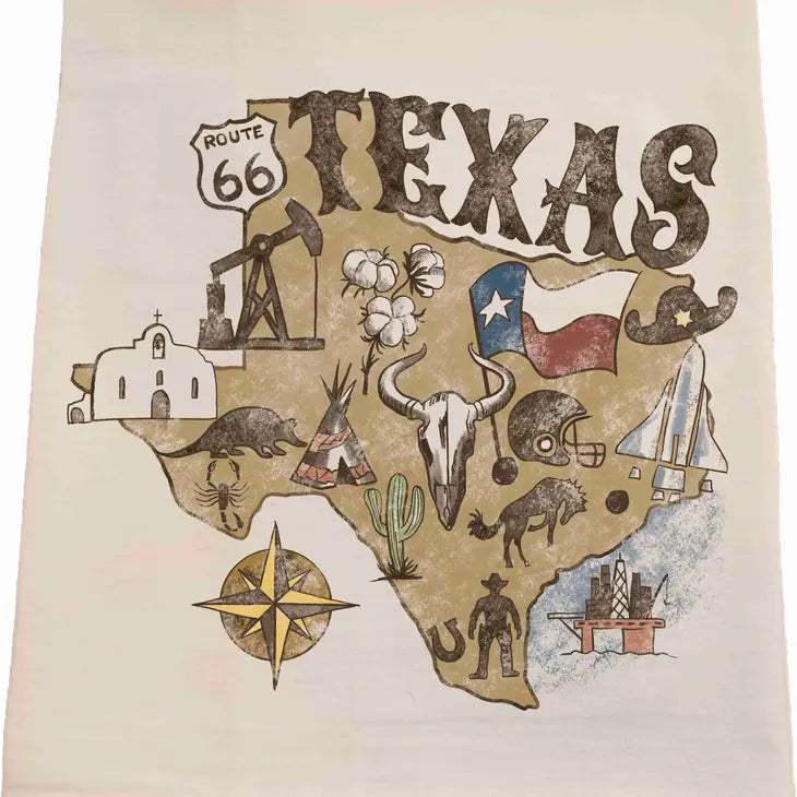 Texas Rustic Tea Towel